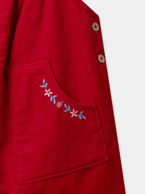 Red Corduroy Dress