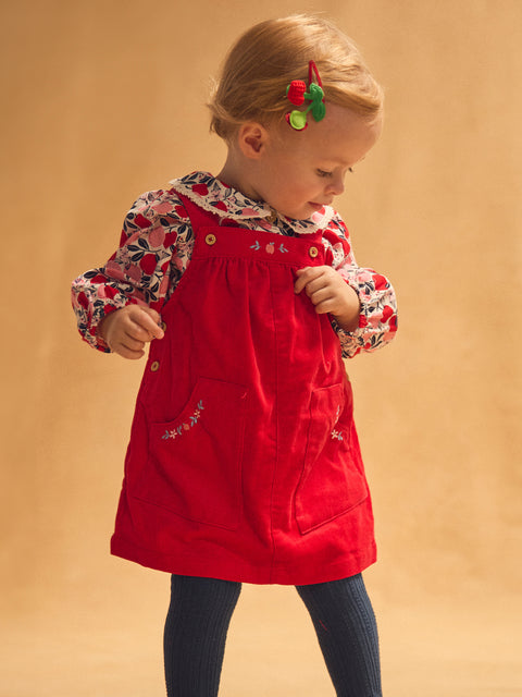 Red Corduroy Dress