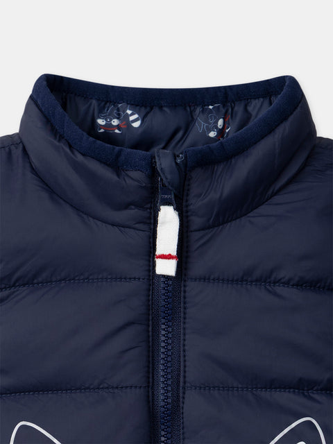Sleeveless Reversible Navy Jacket