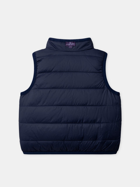 Sleeveless Reversible Navy Jacket