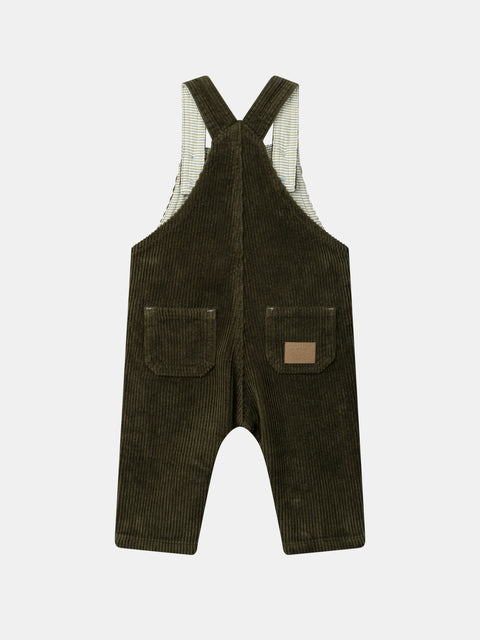 Green Corduroy Dungarees