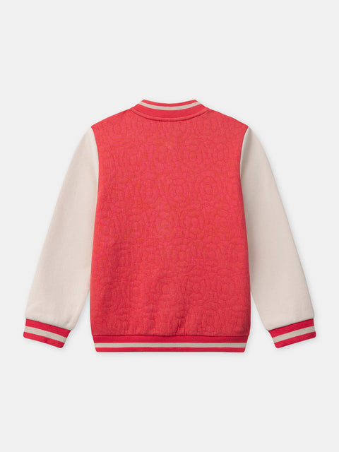 Red Cotton Rich Baseball Jacket