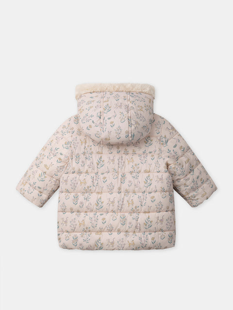 Reversible Floral Print Padded Jacket