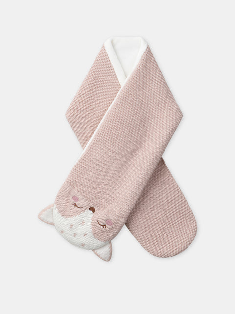 Lined Pink Scarf