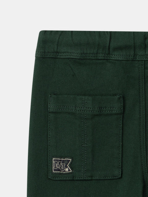 Dark Green Brushed Trousers