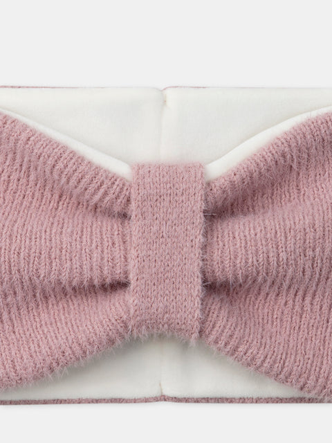 Pink Bow Snood
