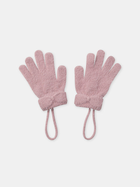 Pink Bow Gloves