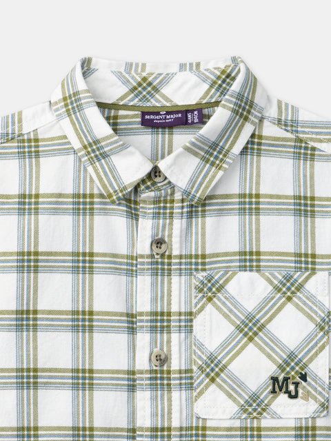Green Check Brushed Cotton Shirt
