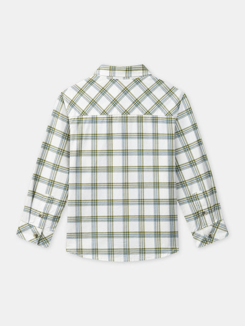 Green Check Brushed Cotton Shirt