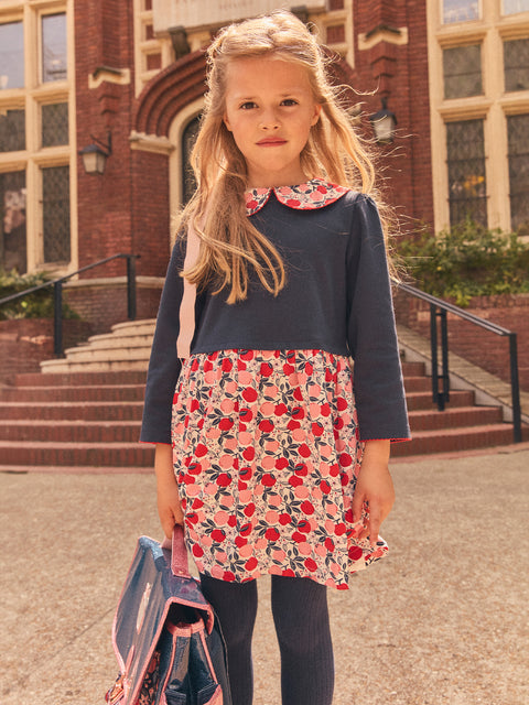 Lined Apple Print Dress