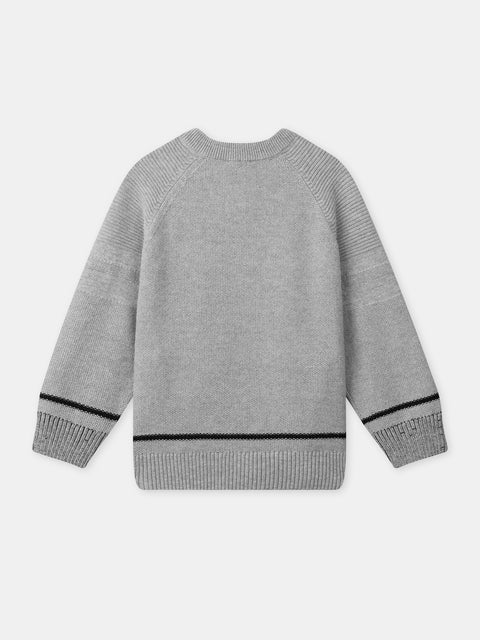 Grey Cotton Rich Cardigan