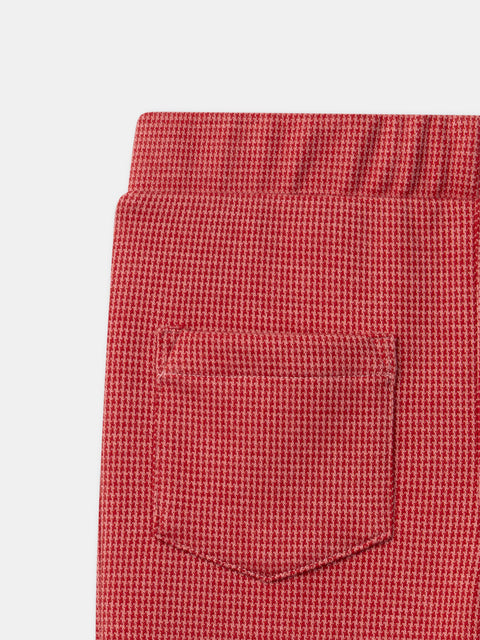 Pink Houndstooth Check Leggings