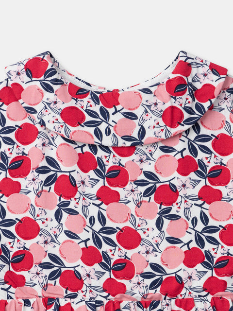 Apple Print Cotton Blouse