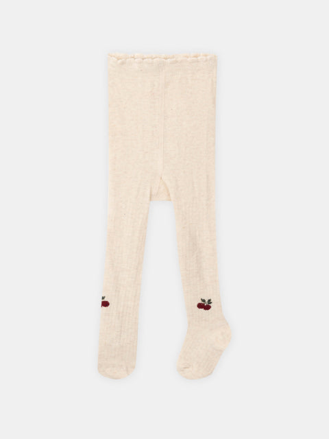 Beige Cotton Rich Tights
