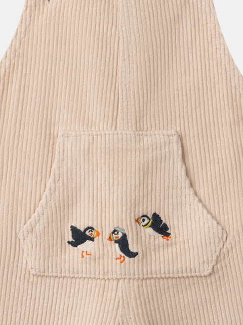 Cream Corduroy Dungarees
