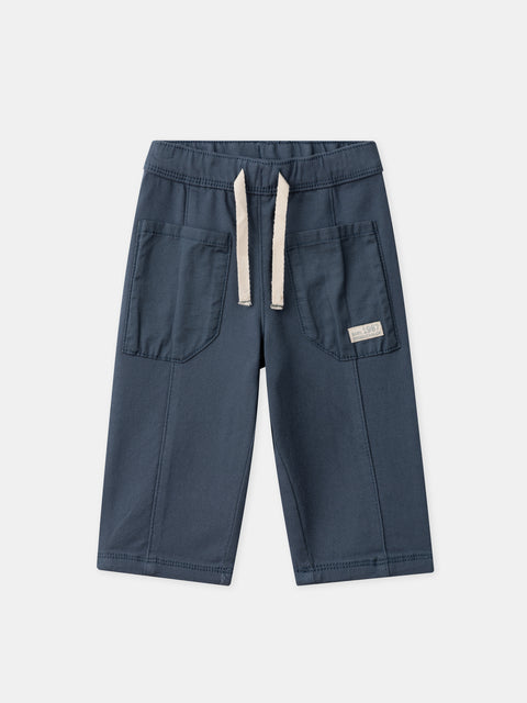 Blue Patch Pocket Trousers