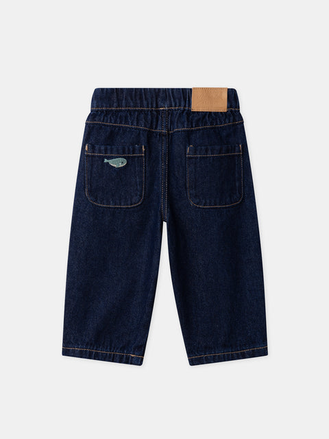 Dark Blue Denim Jeans