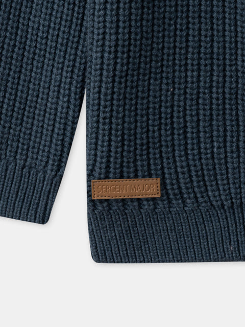 Turquoise Cotton Mix Cardigan