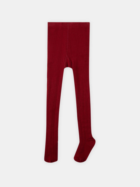 Bordeaux Cotton Rich Tights