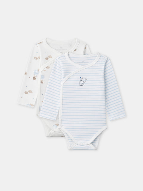 Newborn 2 Pack Cotton Bodysuits