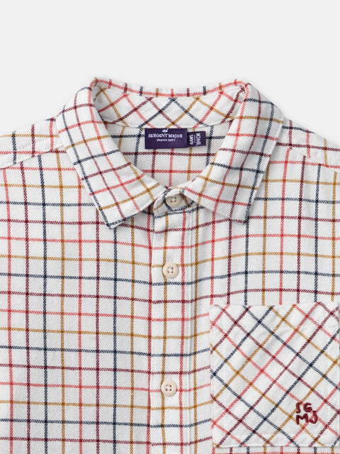 Check Cotton Flannel Shirt