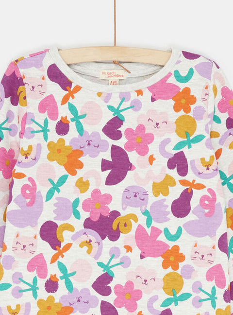 Multicolour Floral Print Cotton Pyjamas