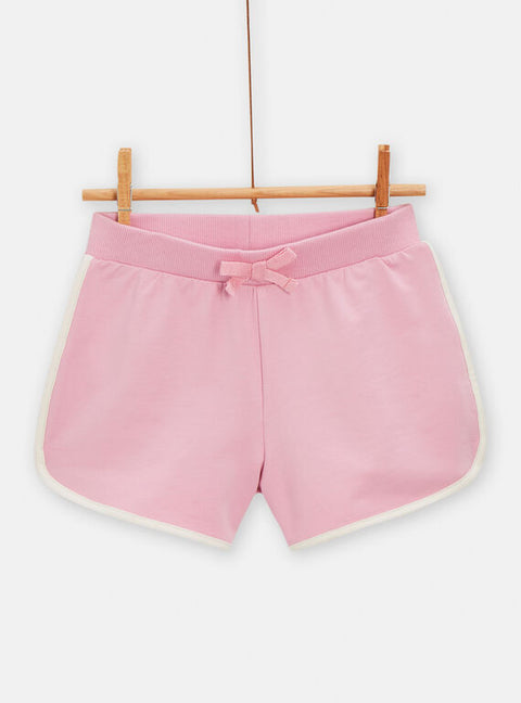 Pink Jersey Cotton Shorts
