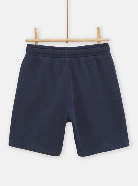 Navy Jersey Cotton Rich Bermuda Shorts