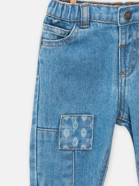 Denim Jeans With Patches
