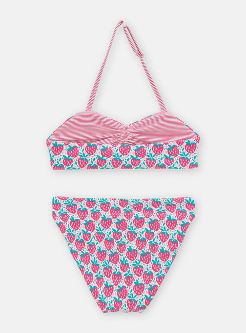 Reversible Pink Strawberry Print Bikini