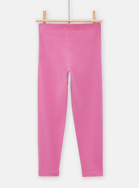 Rose Pink Cotton Leggings