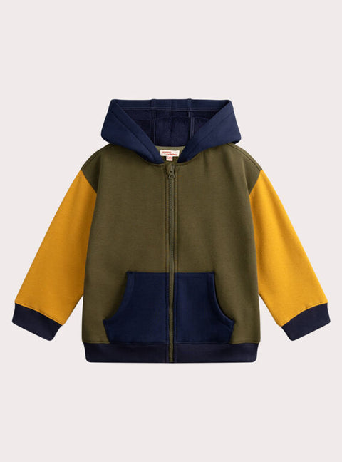 Green Cotton Fleece Hoodie