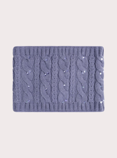 Sequined Purple Snood
