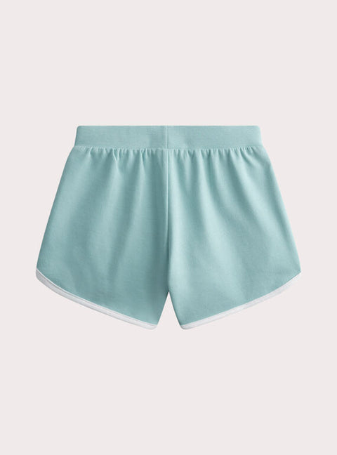 Turquoise Jersey Cotton Shorts