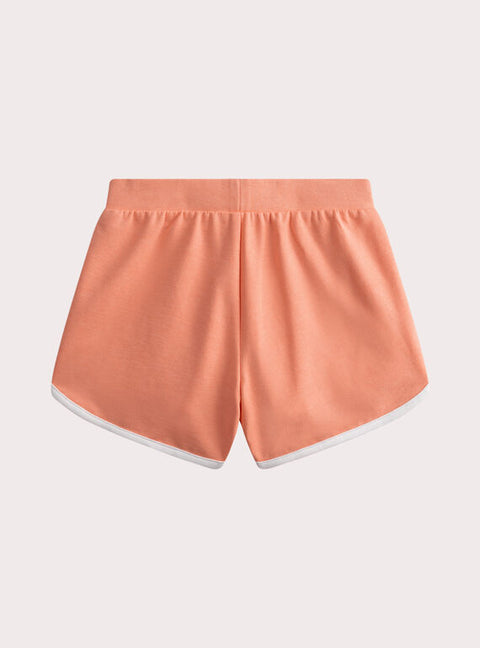 Orange Jersey Cotton Shorts