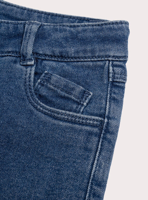 Mid Blue Denim Shorts