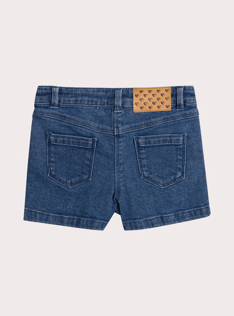 Mid Blue Denim Shorts