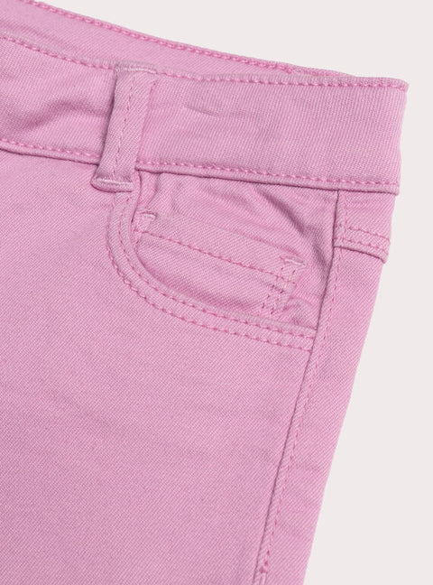 Pink Denim Shorts