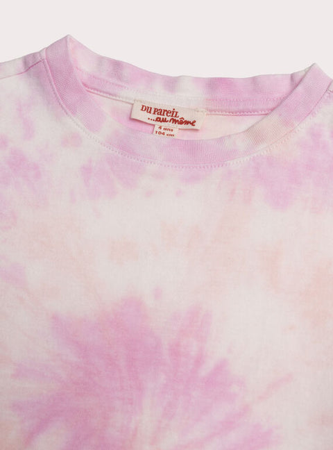 Purple Tie Dye Cotton T-shirt