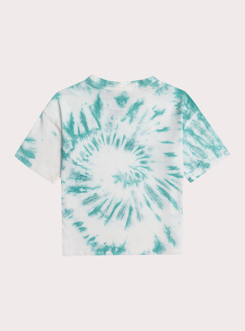 Turquoise Tie Dye Cotton T-shirt
