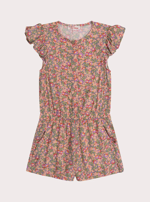 Floral Print Cotton Playsuit