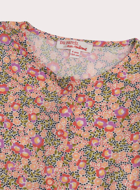 Floral Print Cotton Playsuit