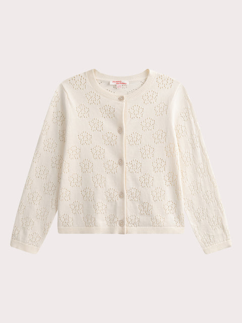 Cream Cotton Cardigan