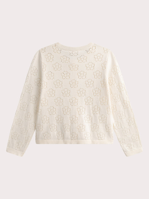 Cream Cotton Cardigan