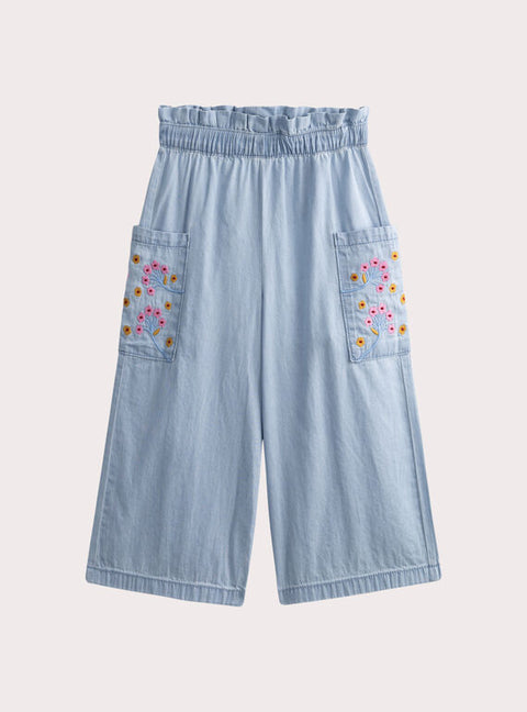 Embroidered Denim Jeans