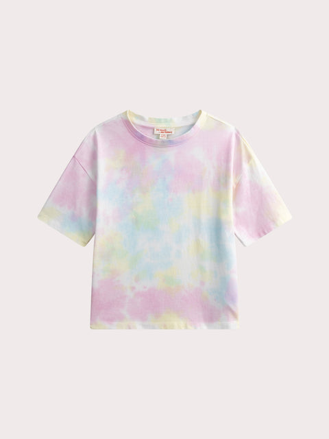 Rainbow Colour Tie Dye Cotton T-shirt