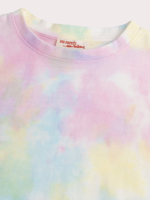 Rainbow Colour Tie Dye Cotton T-shirt