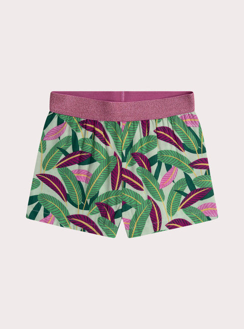 Green Toucan Print Short Cotton Pyjamas