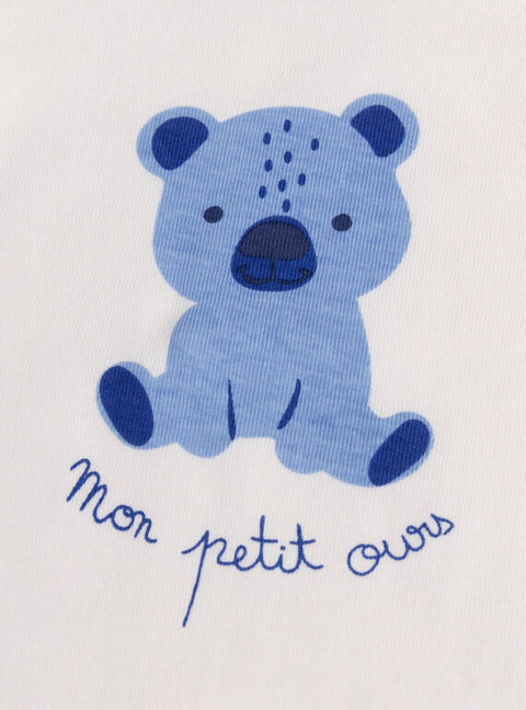 2 Pack Bear Print Cotton Bodysuits