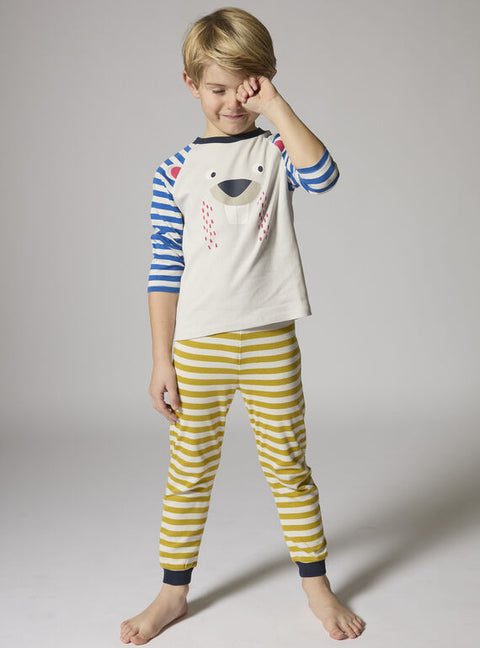 Beaver Animation Glow In The Dark Cotton Pyjamas